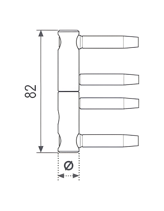 Technical drawing of 3D