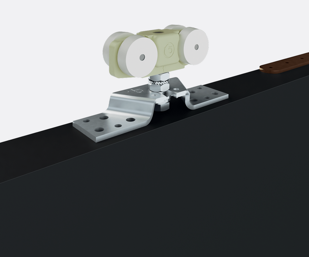 Close-up of Accordion's folding mechanism