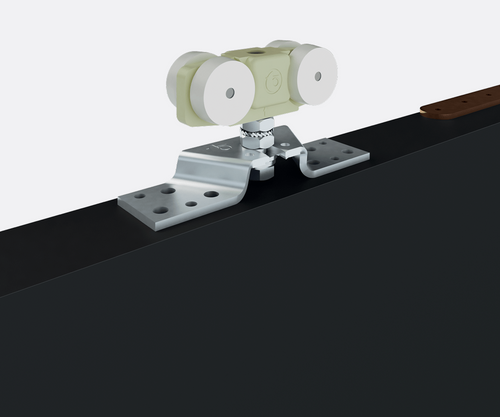 Close-up of Accordion's folding mechanism