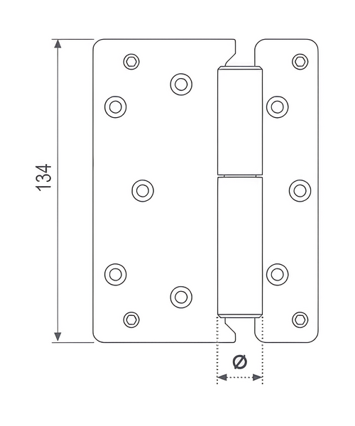 Technical drawing of Alufix
