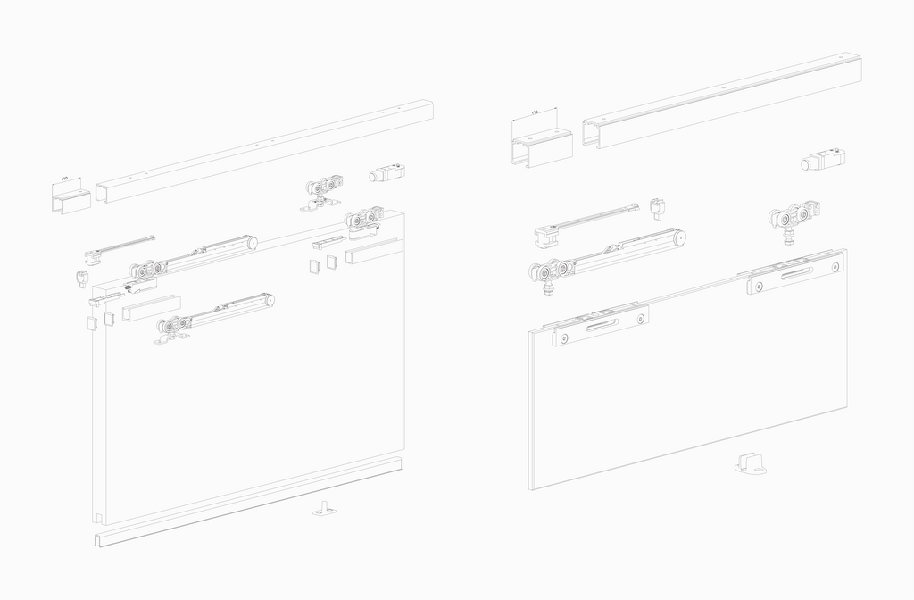 Aluframes technical drawing