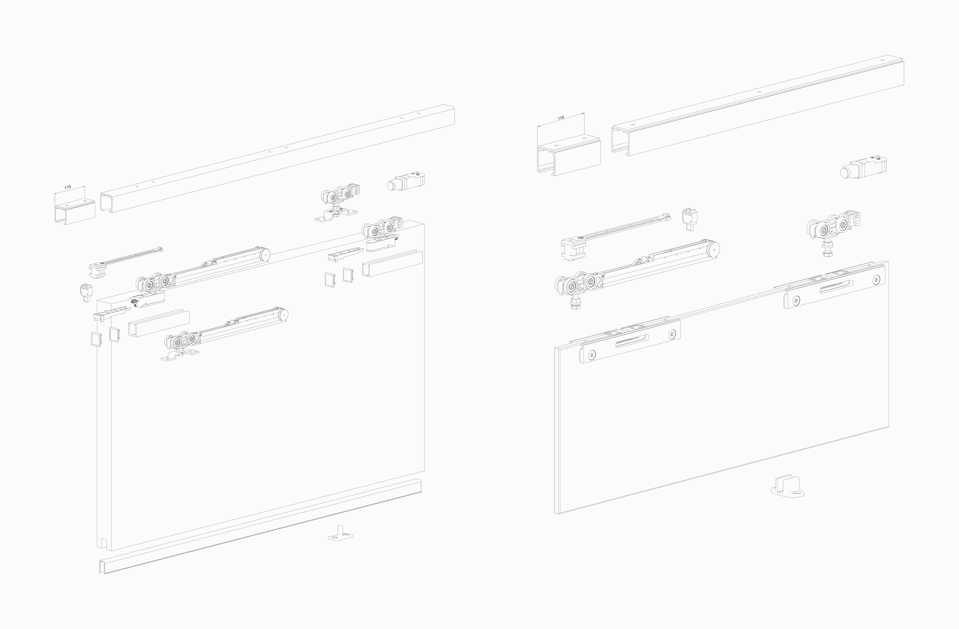 Aluframes technical drawing