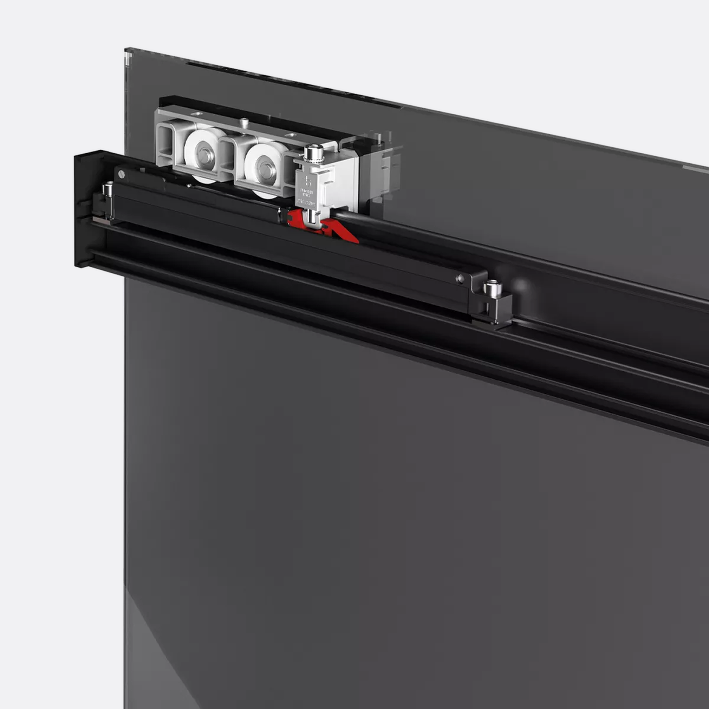 Close-up of Diva Fluid Vetro's sliding mechanism