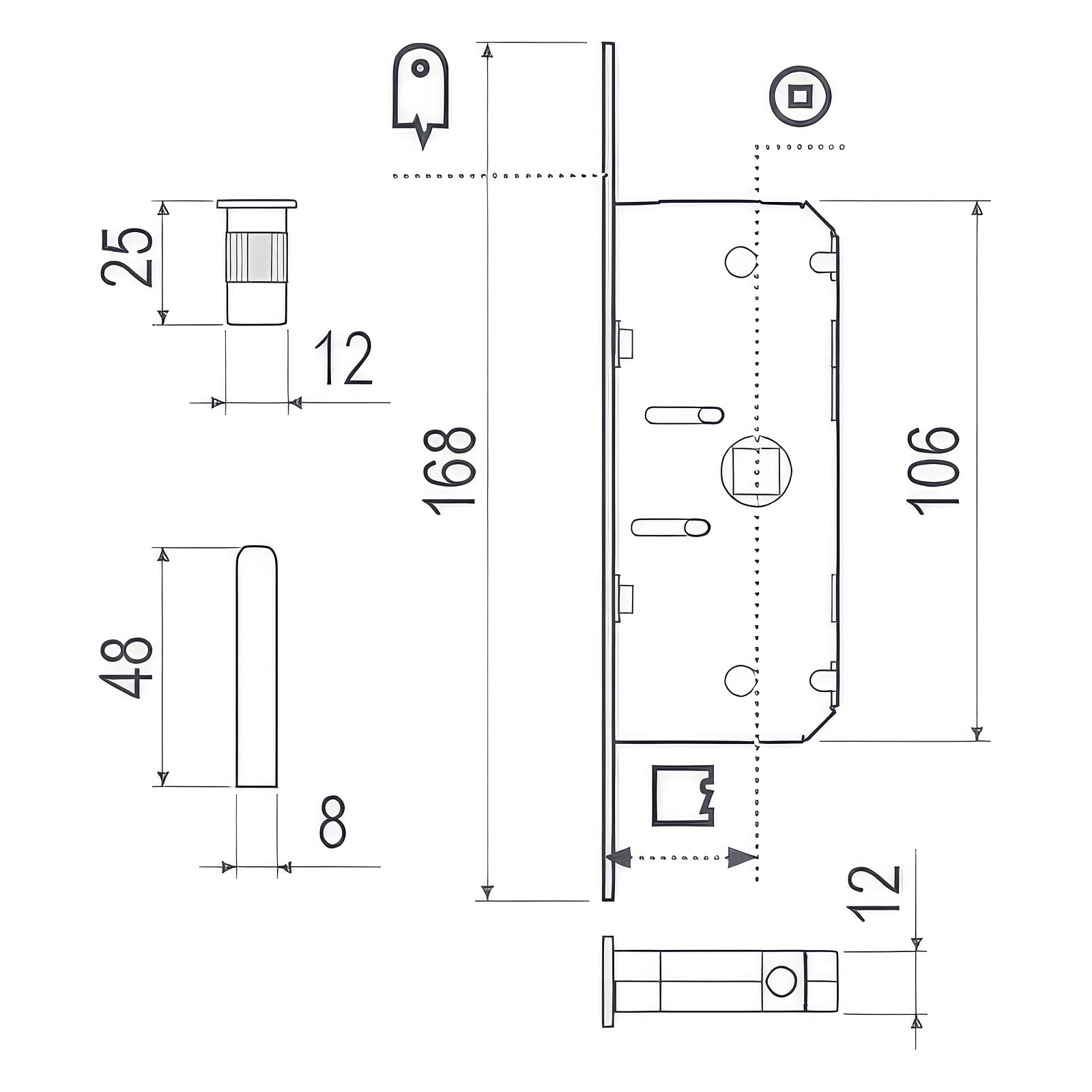 Duetto technical drawing