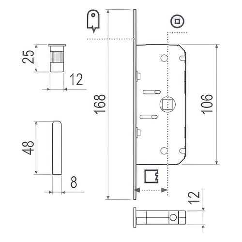 Duetto technical drawing