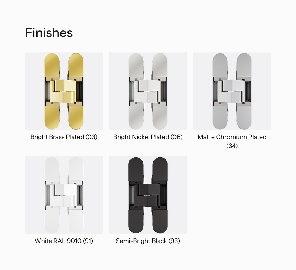 Overview of finishes available for Eclipse 3.3
