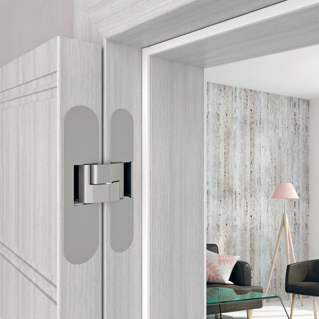 Close-up of Eclipse 3.1 installed on a wood door