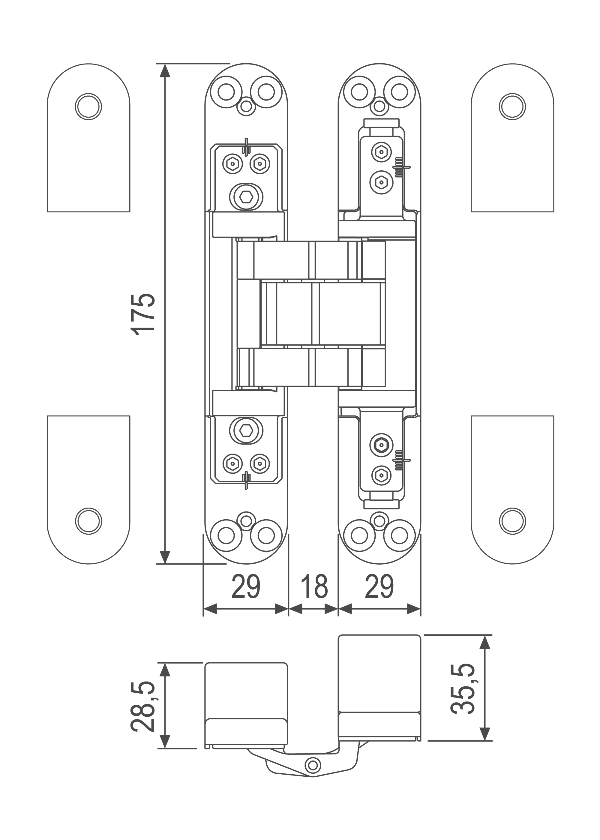Technical drawing of Eclipse 5.0