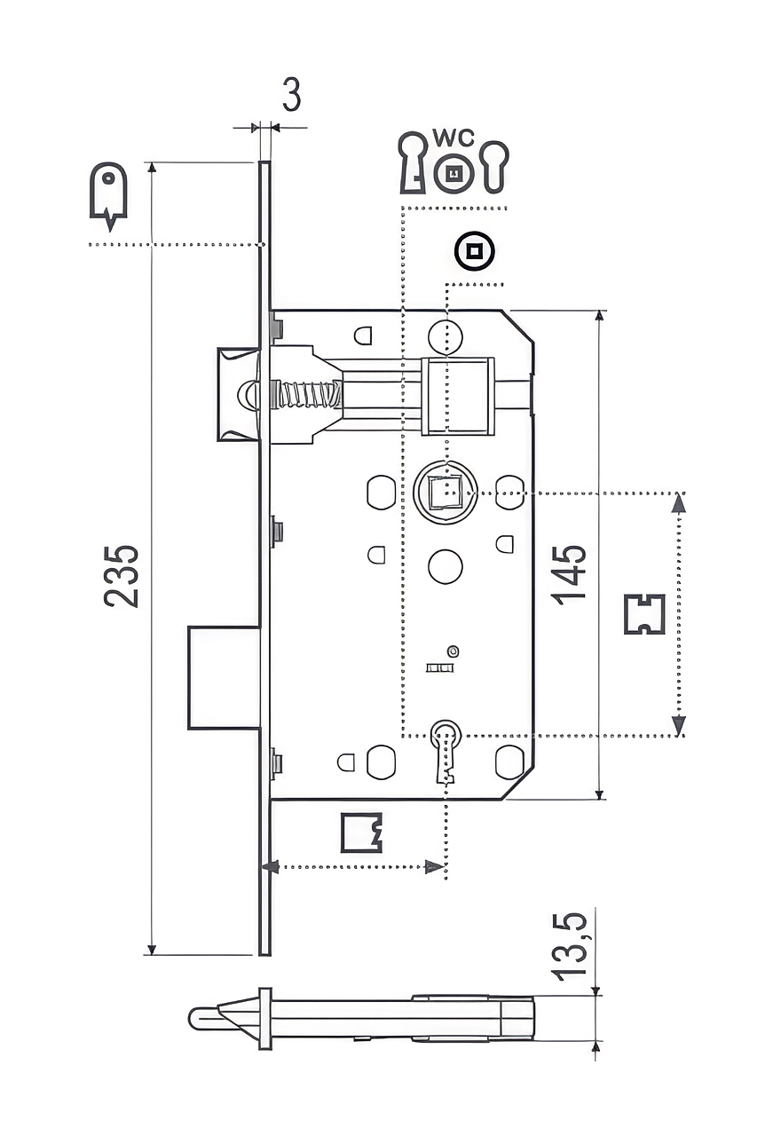 Euro 72 technical drawing