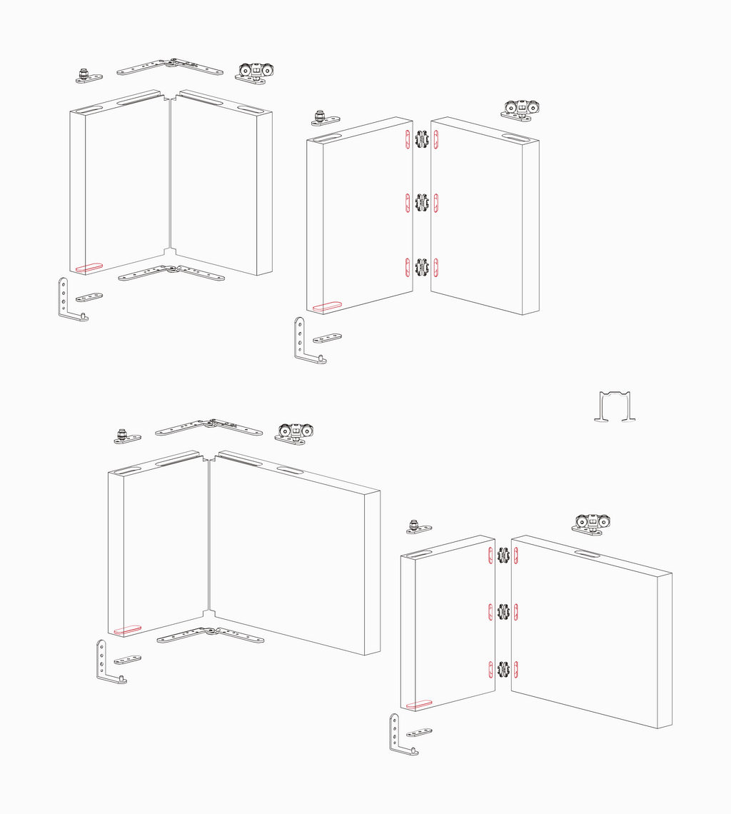 Technical drawing of Foldy