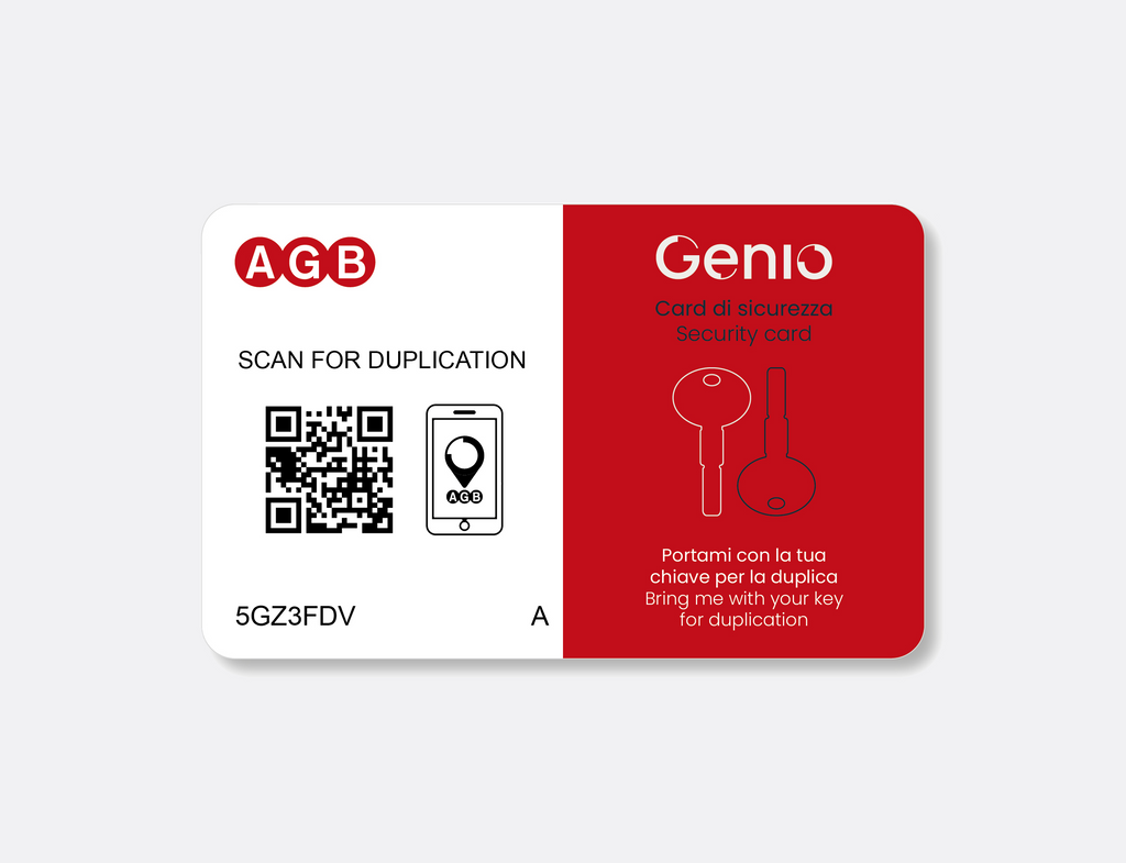 Security card with Genio
