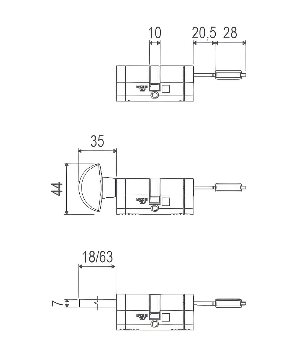 Genio technical drawing
