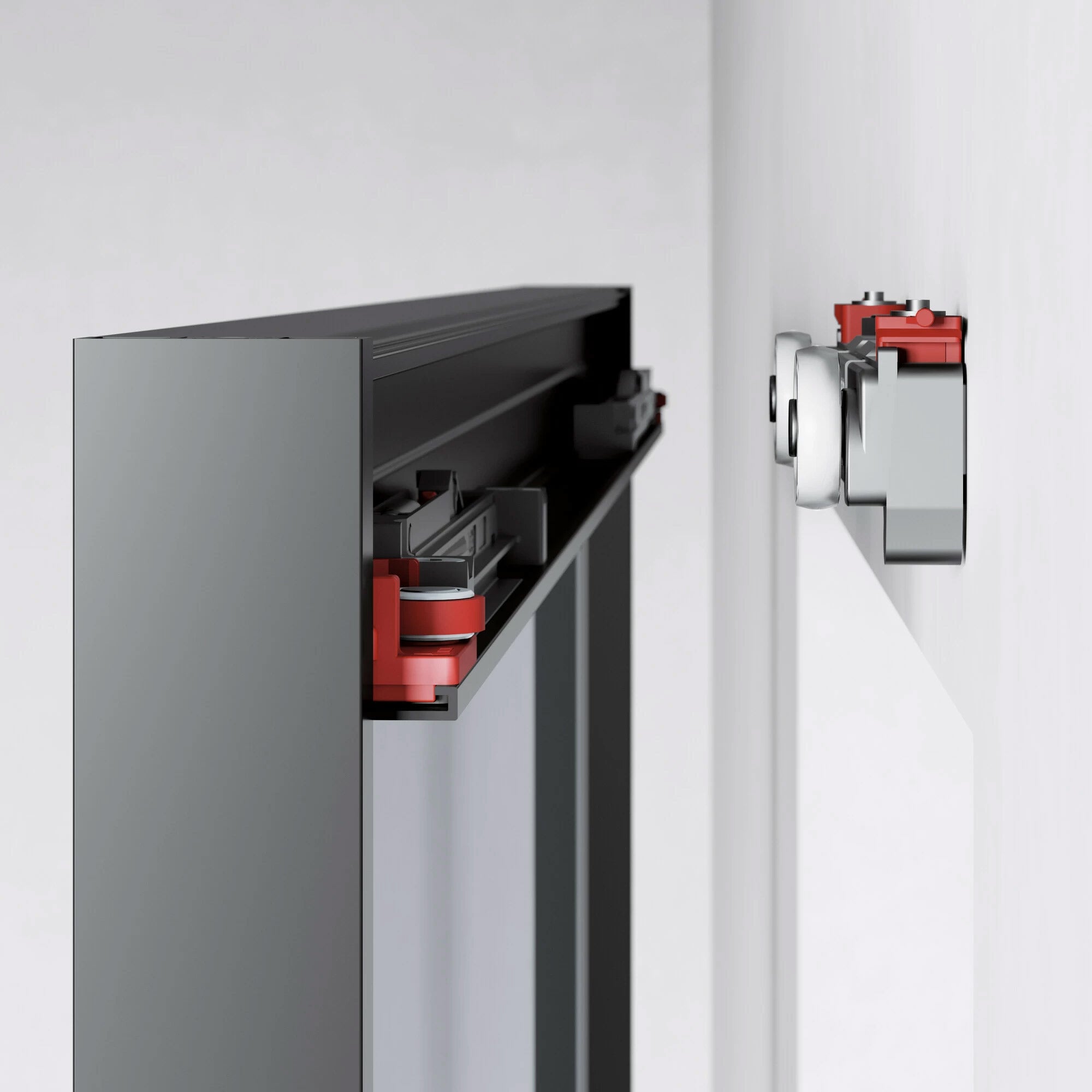 Close-up of Magic2 Frame's sliding mechanism