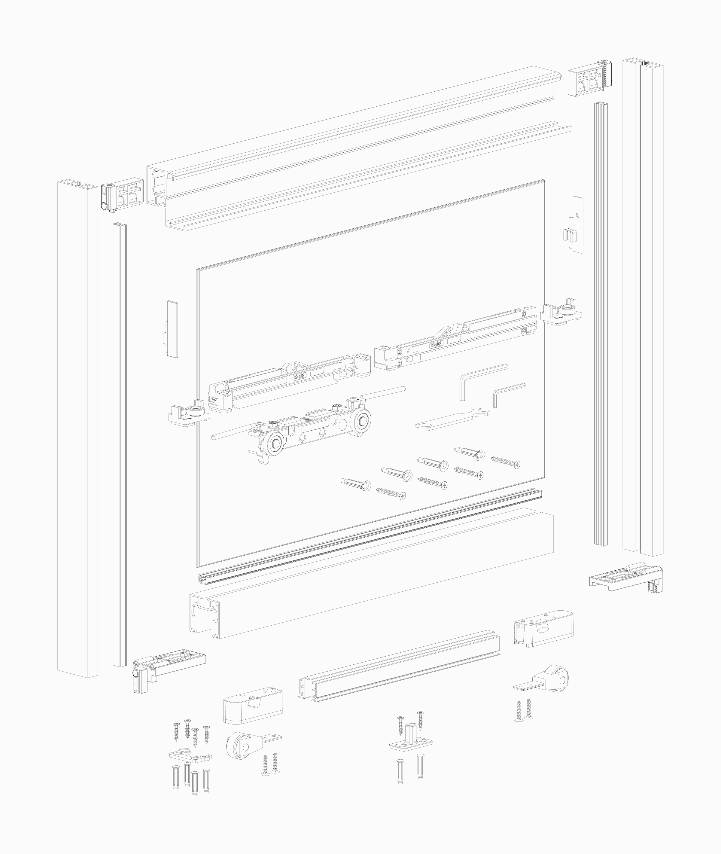 Magic2 Frame technical drawing