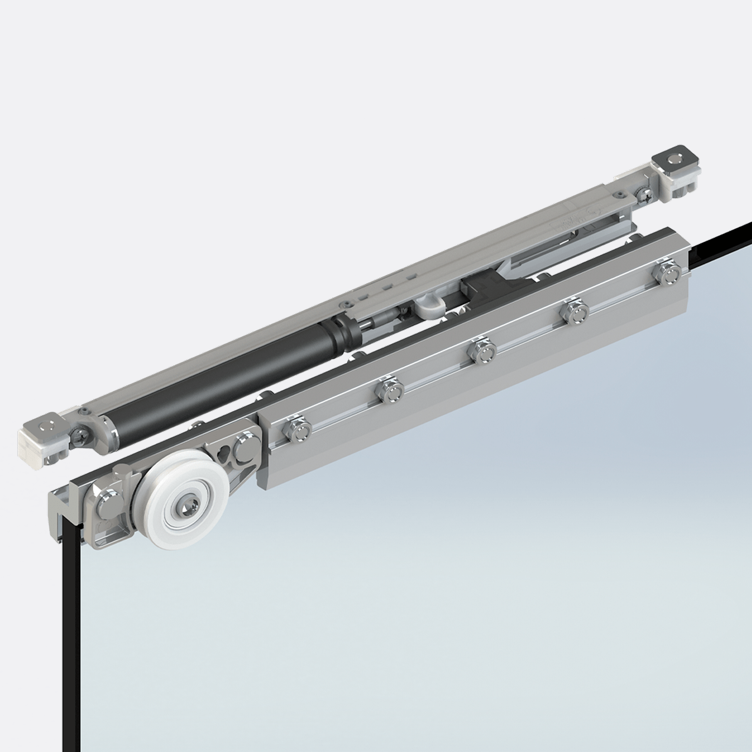 Close-up of Micro 50's door mechanism