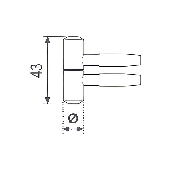 Technical drawing of Mod. 117