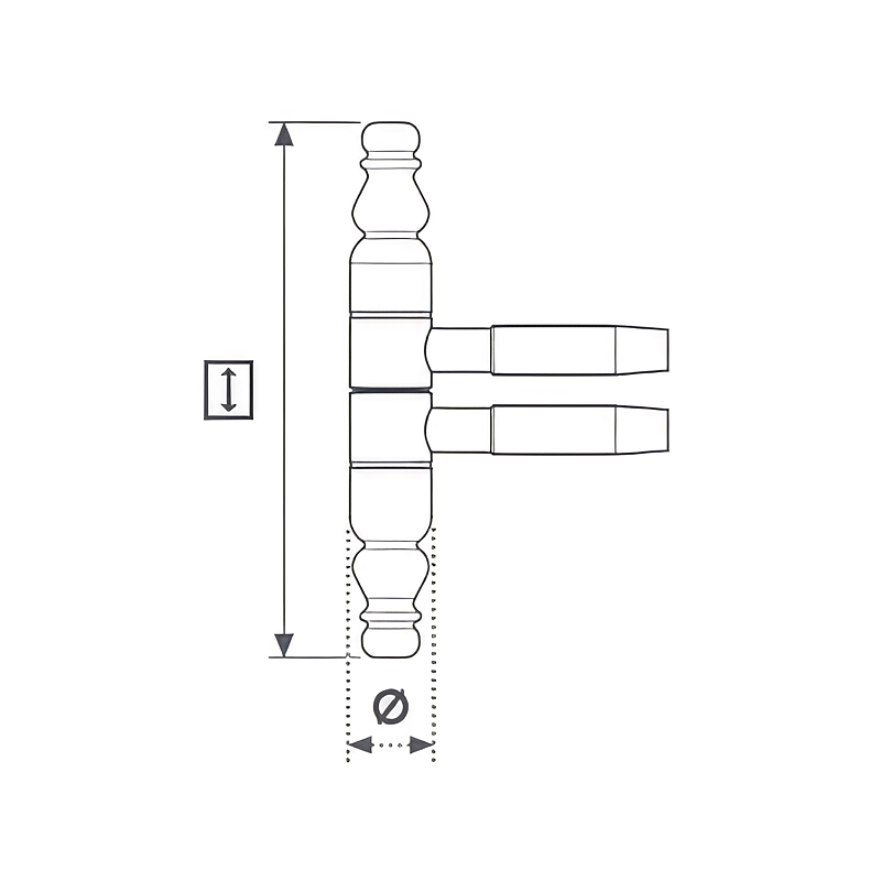 Technical drawing of Mod. 131/132