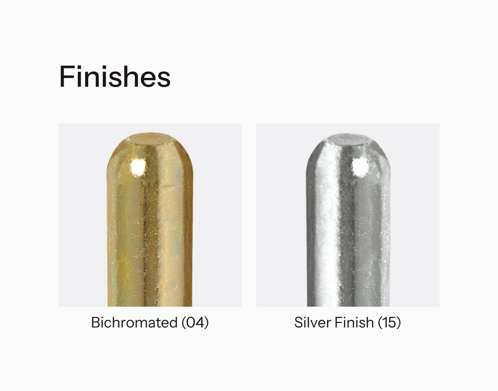 Hinge finishes