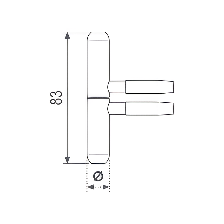 Technical drawing of Mod. 198