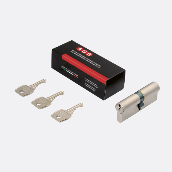 Components included in the box for Mod. 600: cylinder and keys