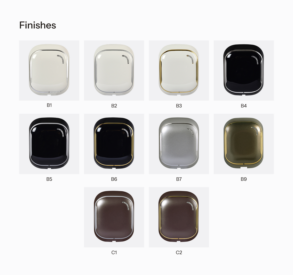 Opera Bit card reader finishes