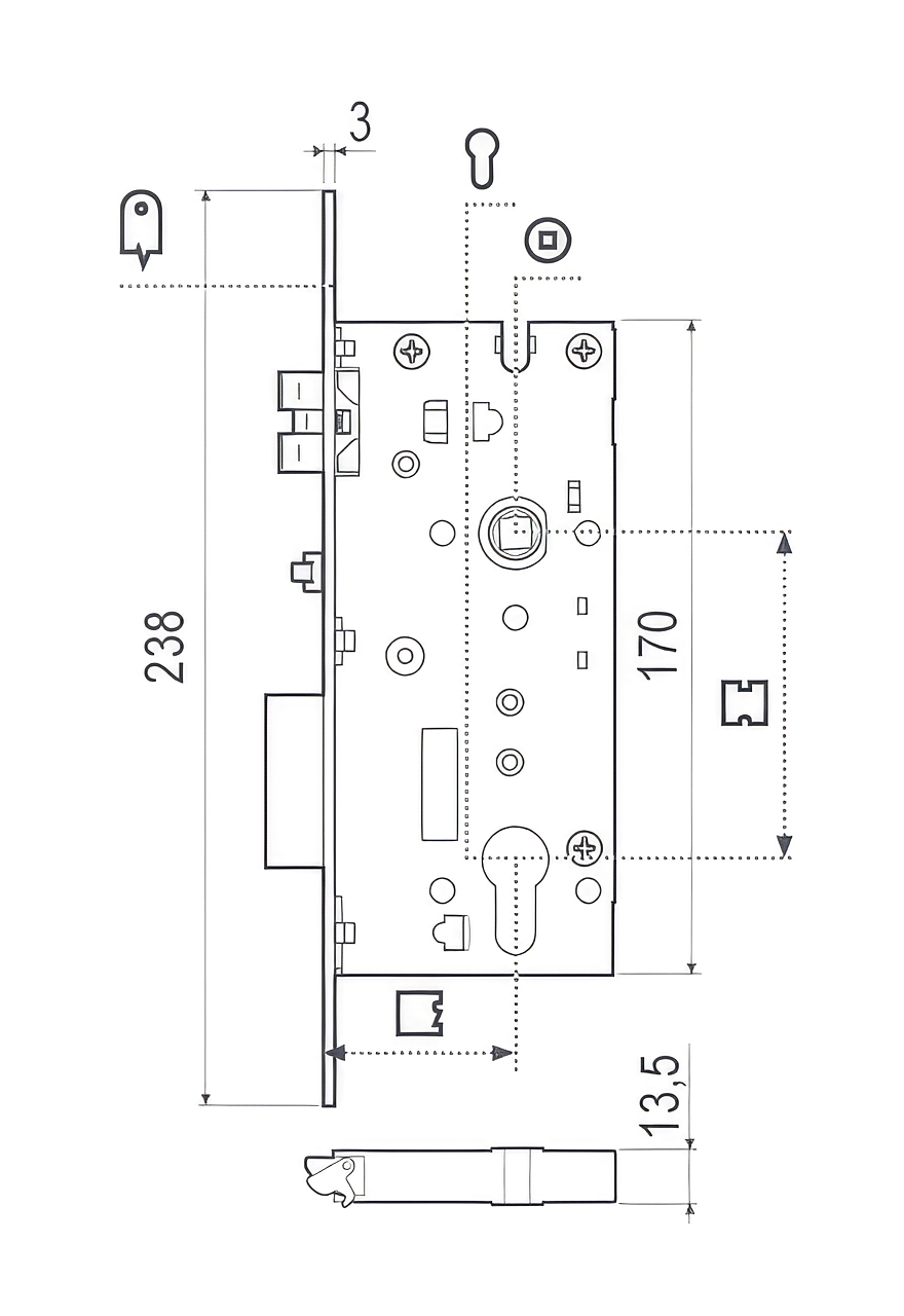 Opera Hotel SL technical drawing