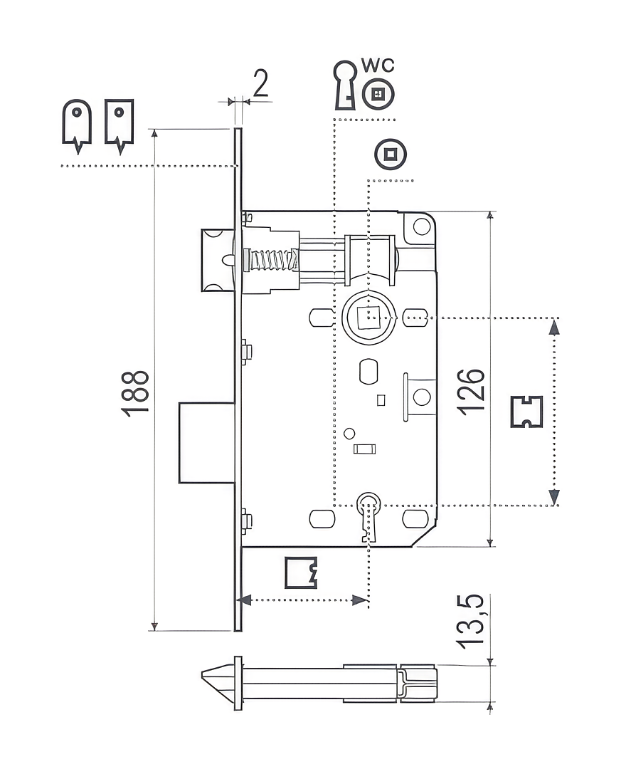 Patent Piccola technical drawing