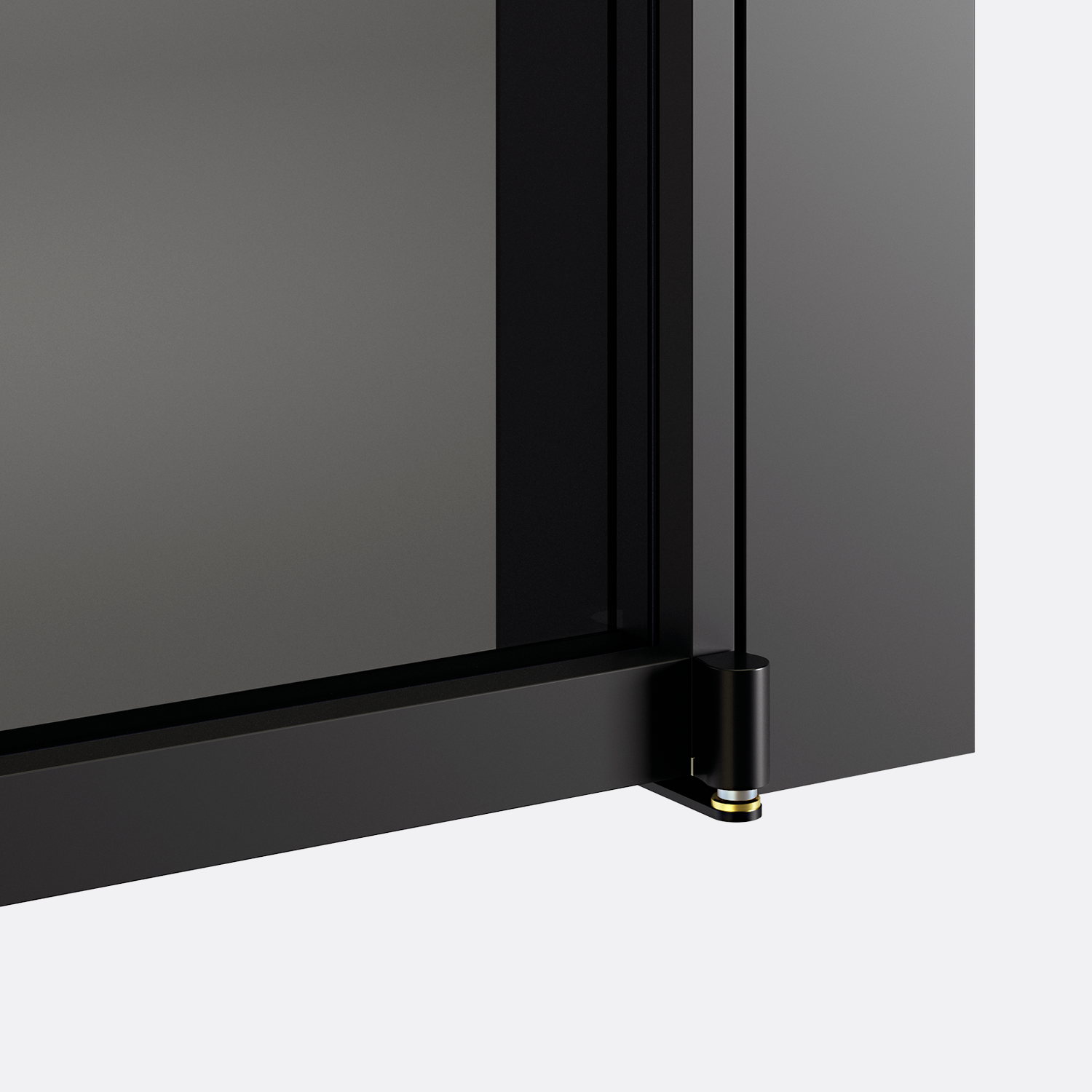 Close-up of Pivot swinging mechanism