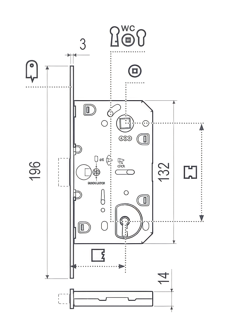 Polaris 2XT technical drawing