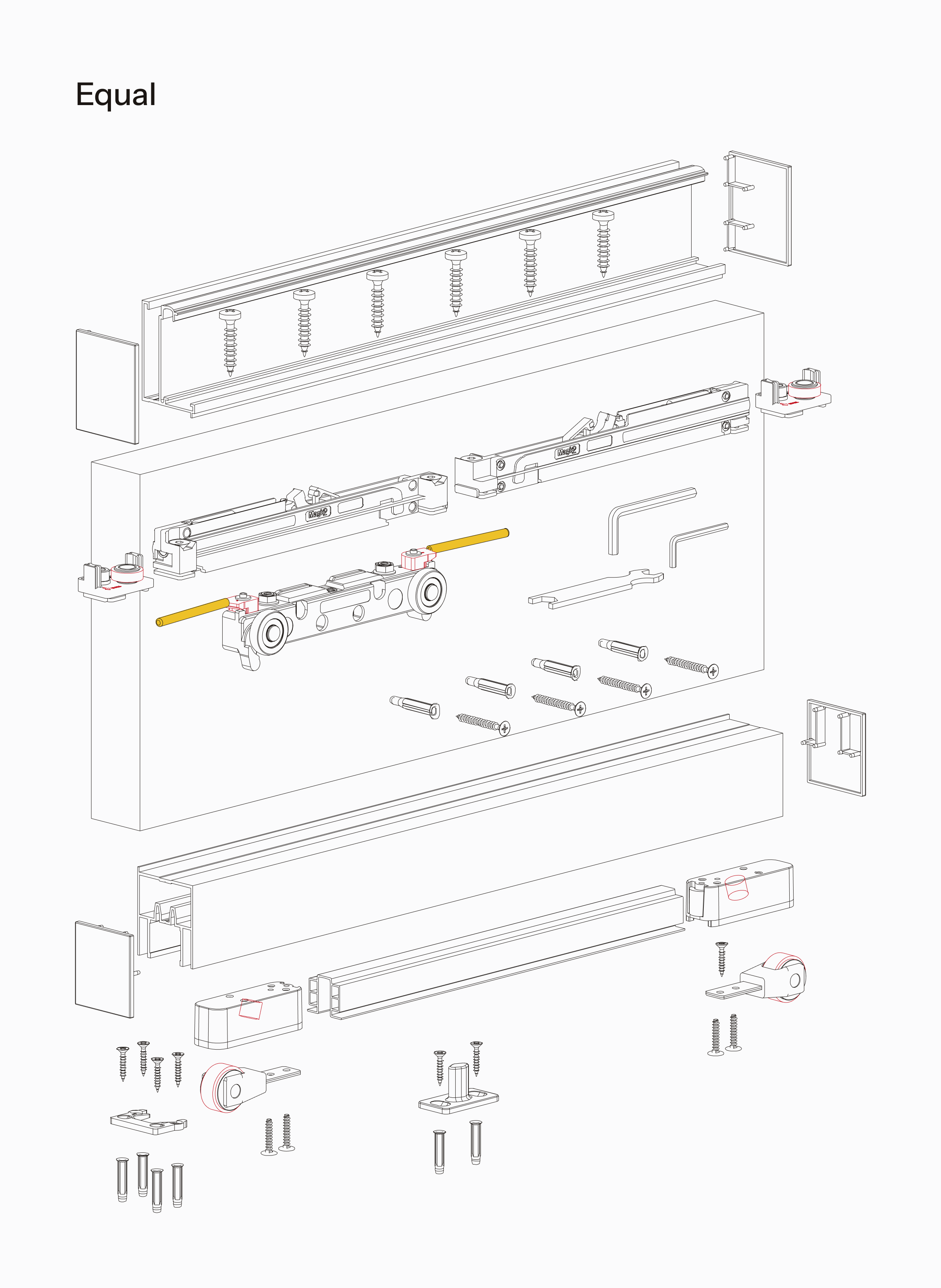 Pop Series Equal type technical drawing