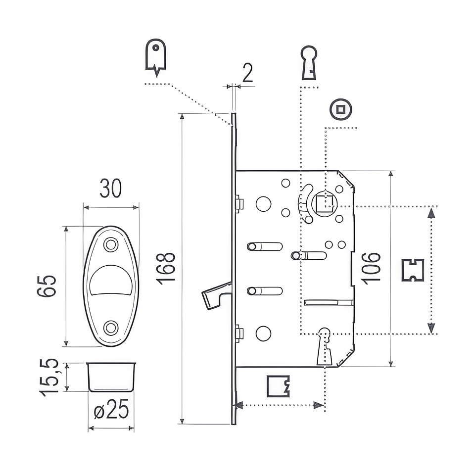 Scivola T technical drawing