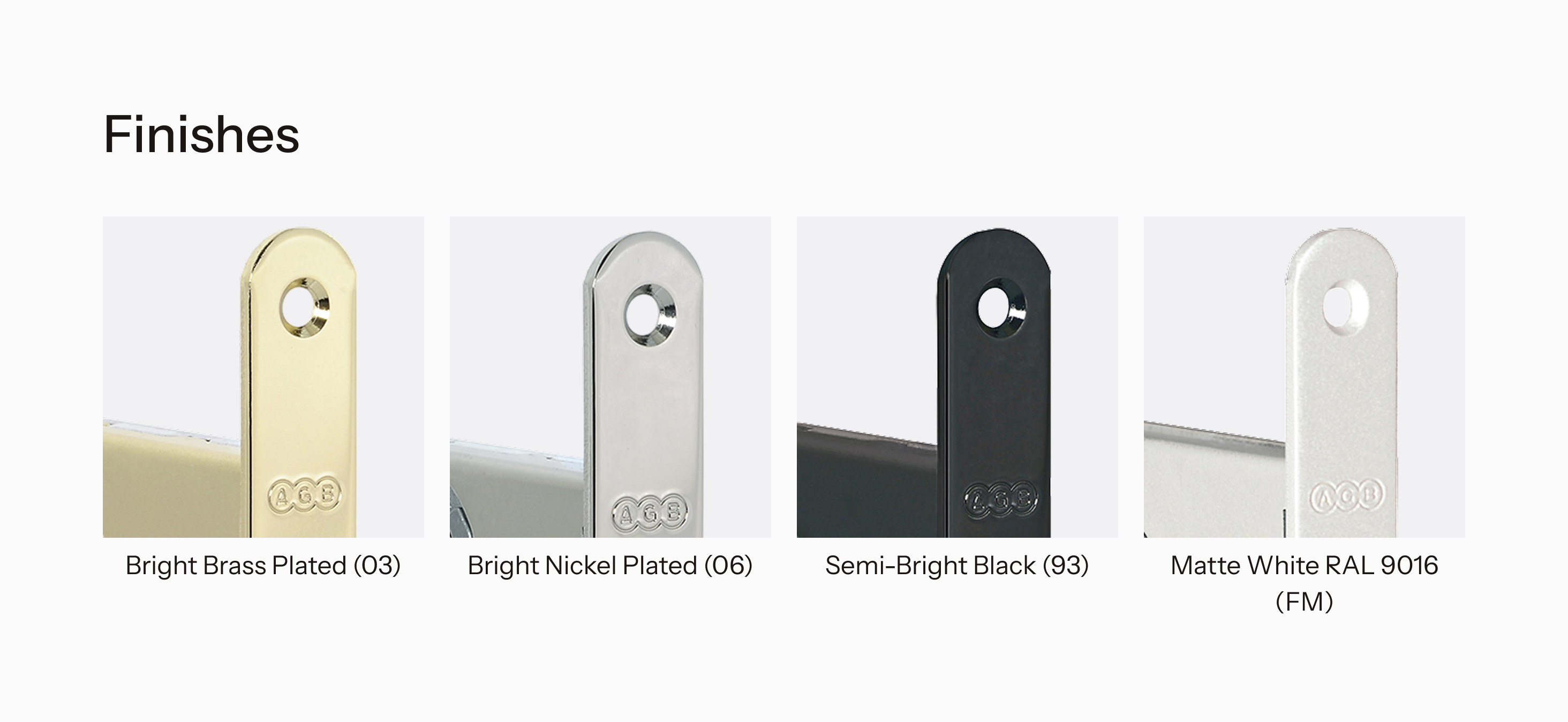 Overview of finishes available for Scivola T 196 Class