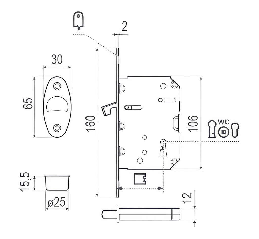 Scivola Tre technical drawing
