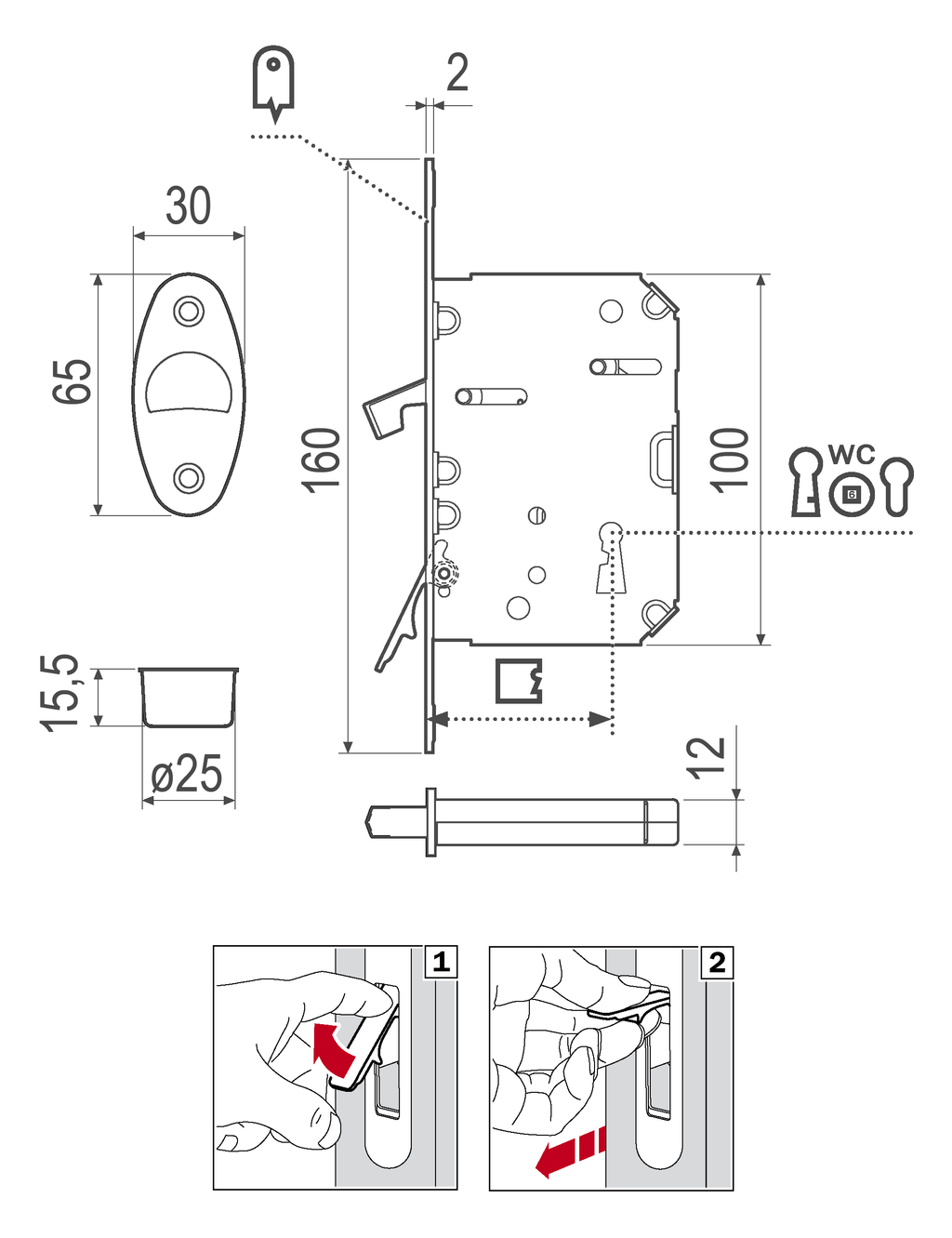 Scivola Tre Class technical drawing