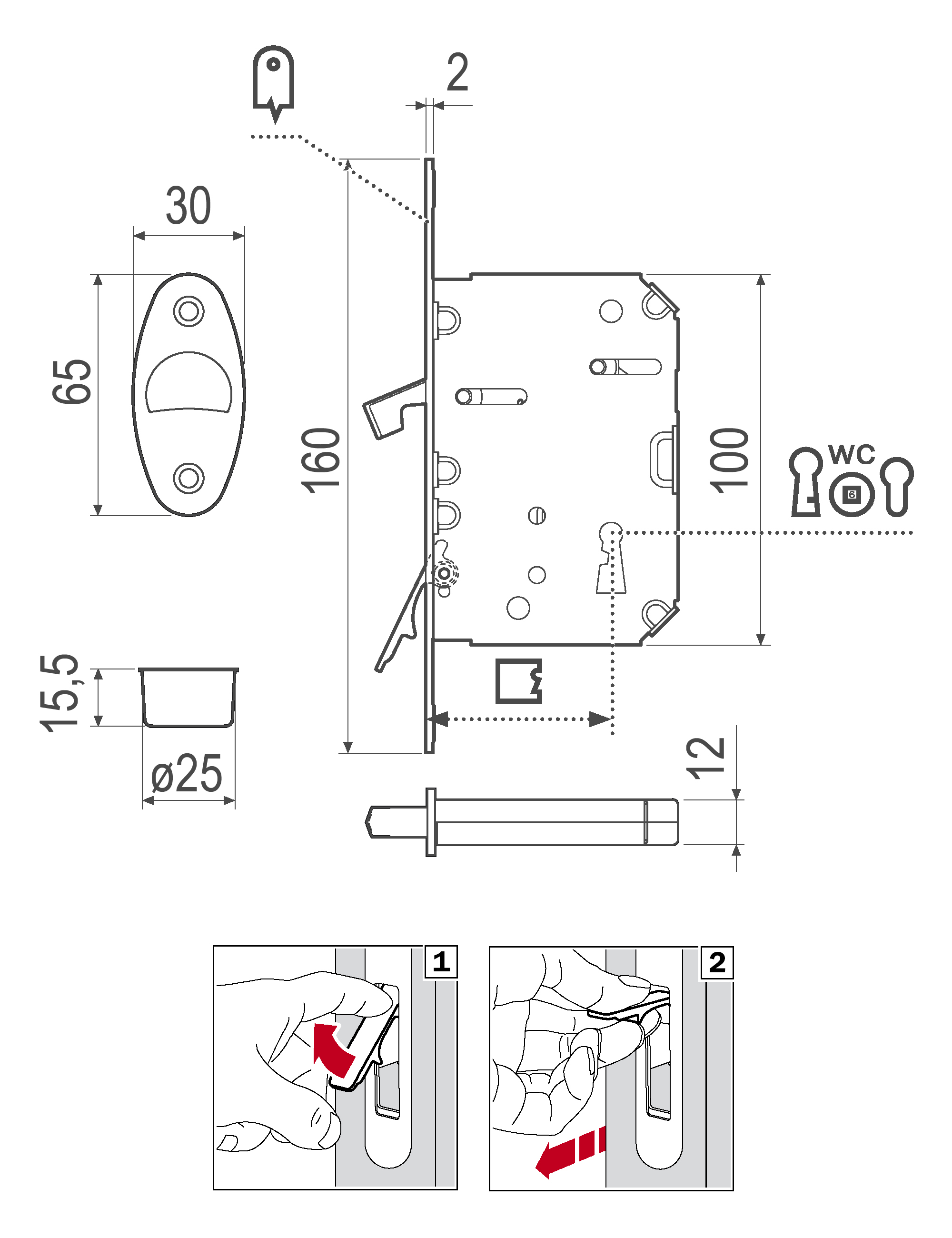 Scivola Tre Class technical drawing