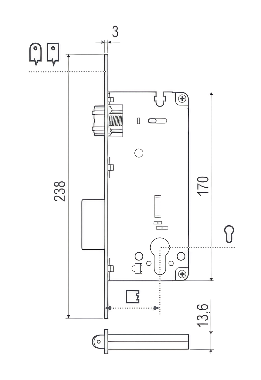 Sicurezza SR technical drawing