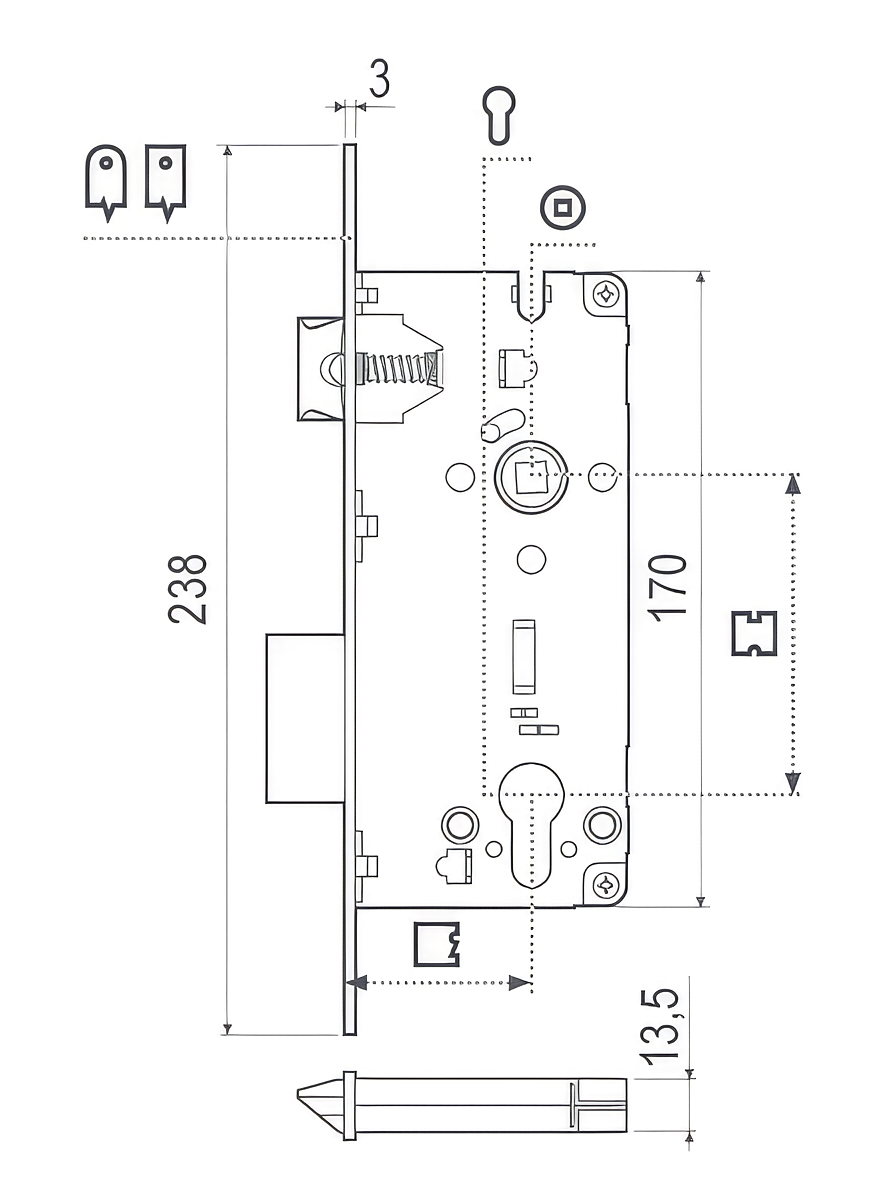 Sicurezza technical drawing