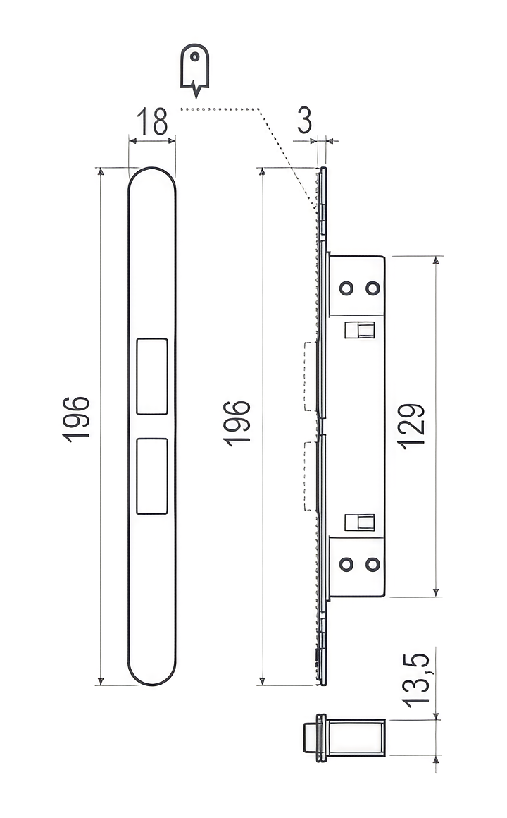Touch technical drawing