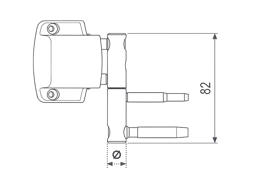 Technical drawing of Trimax