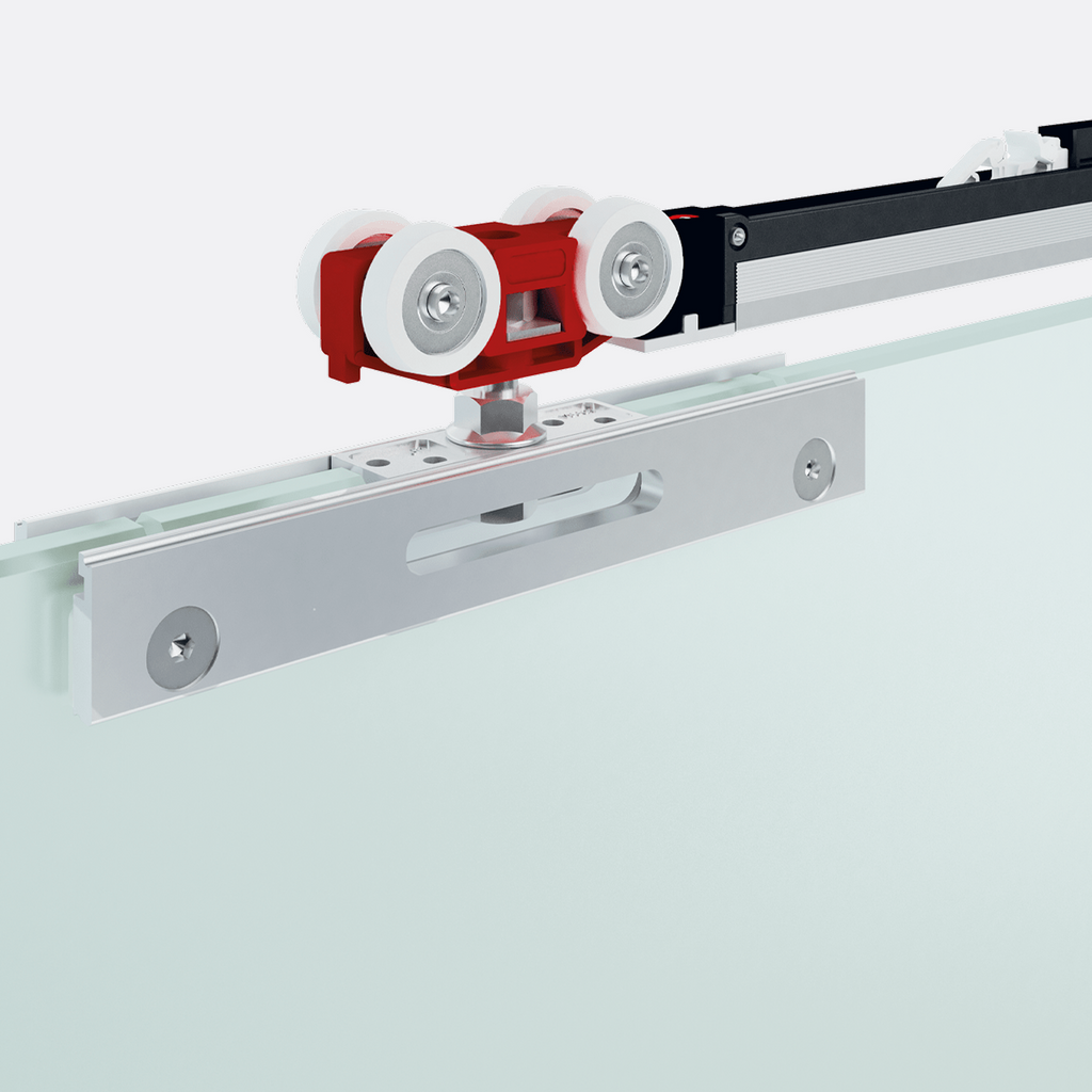 Close-up of Vetro 24's sliding door mechanism