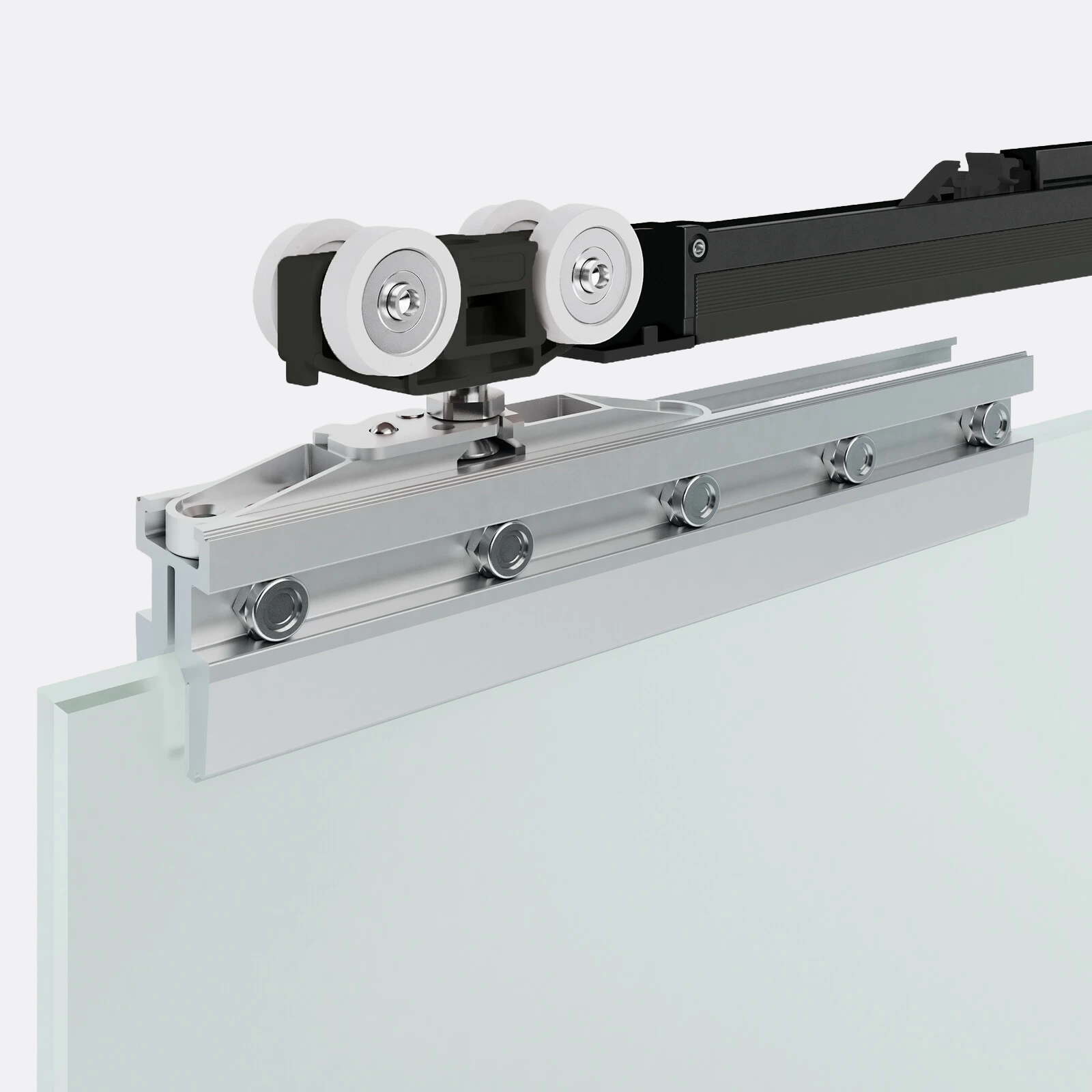 Close-up of Vetro 40's sliding mechanisms