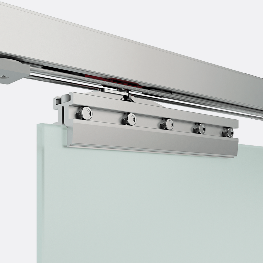 Close-up of Vetro 40 Sync's sliding door mechanism