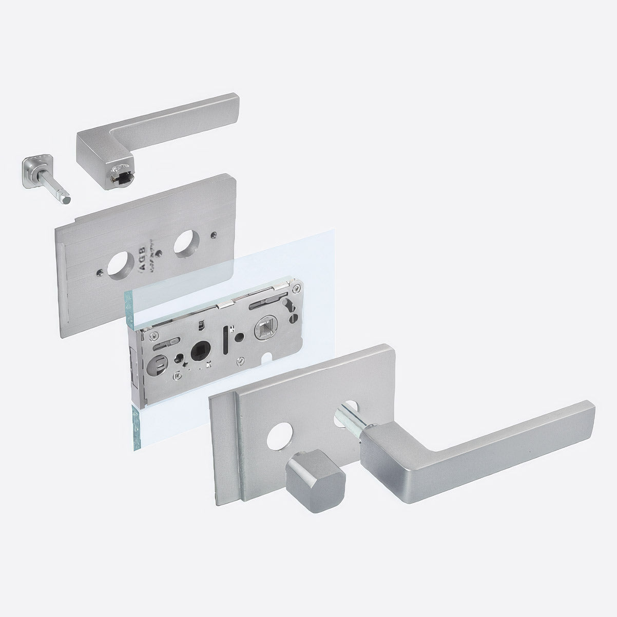 Exploded view of Vitra, showing its components.