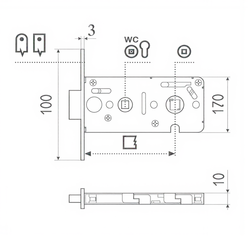 Vitra technical drawing